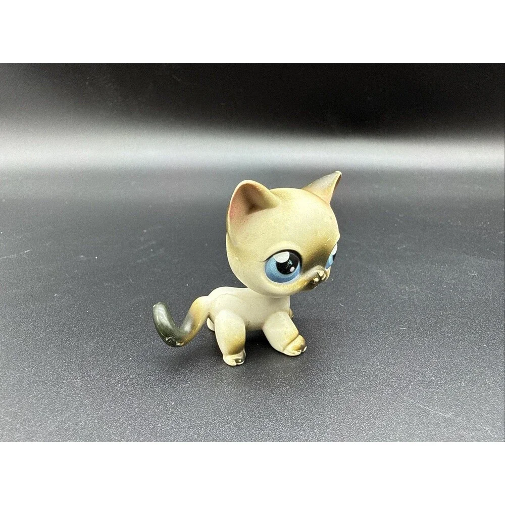 Littlest Pet Shop #5 Siamese Shorthair Cat Authentic LPS 2004